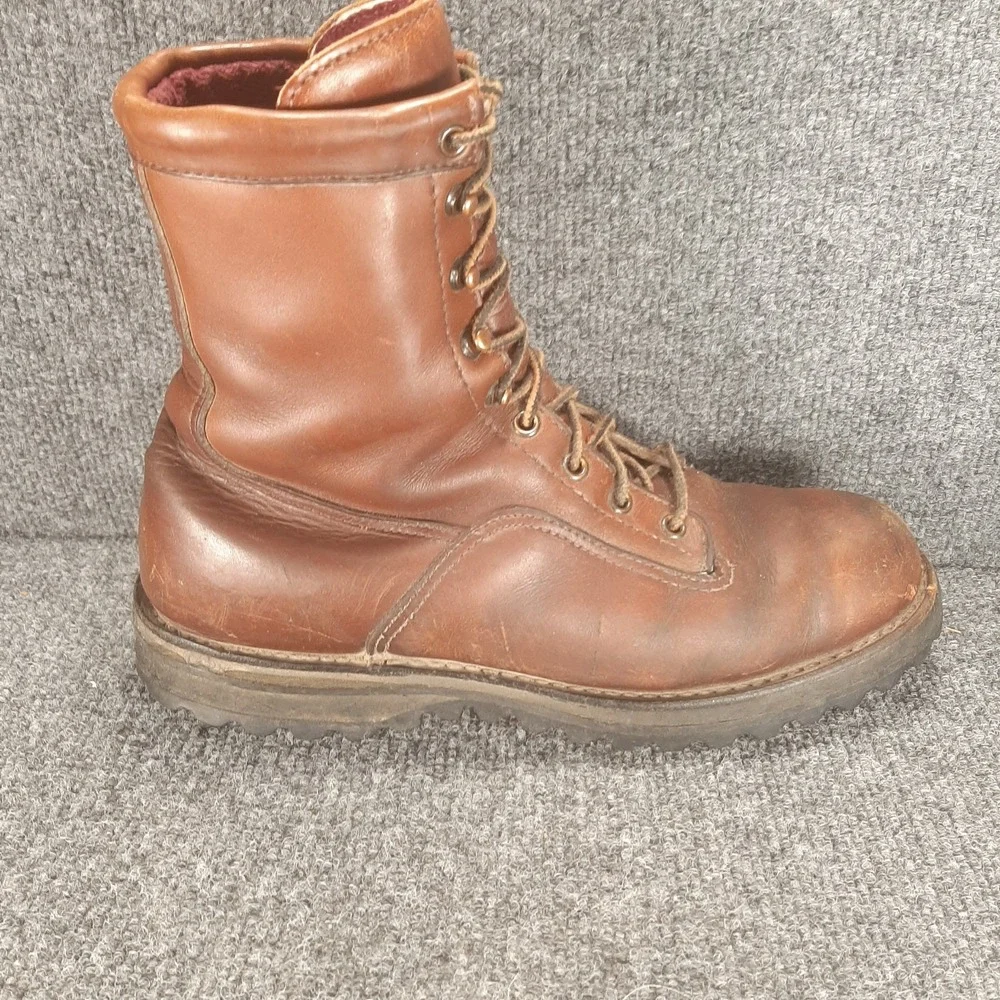 VTG Danner 63500 Brown Leather Hunting Work Boots Men's Size 8.5 D Gore-Tex USA